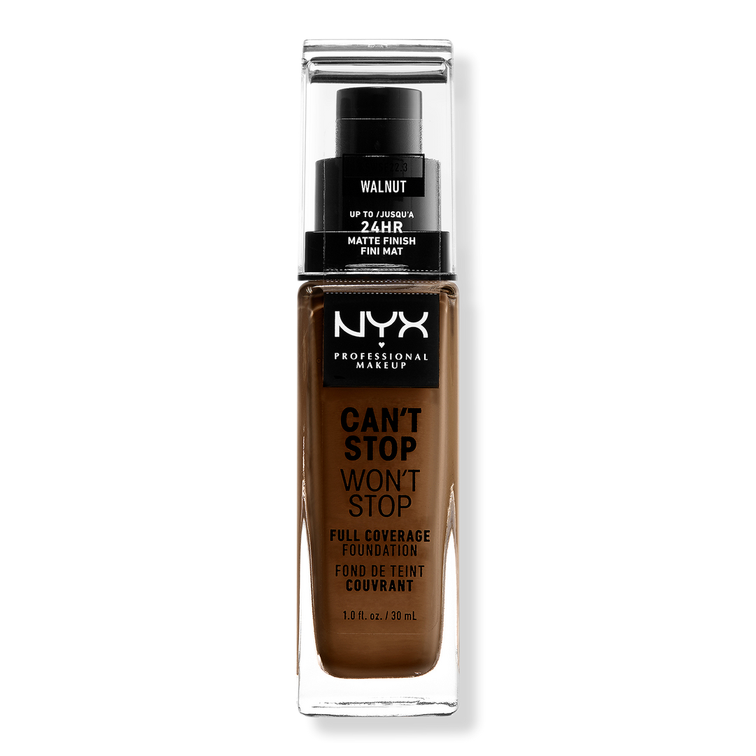NYX Professional Makeup Can't Stop Won't Stop Foundation, Walnut, 1 oz