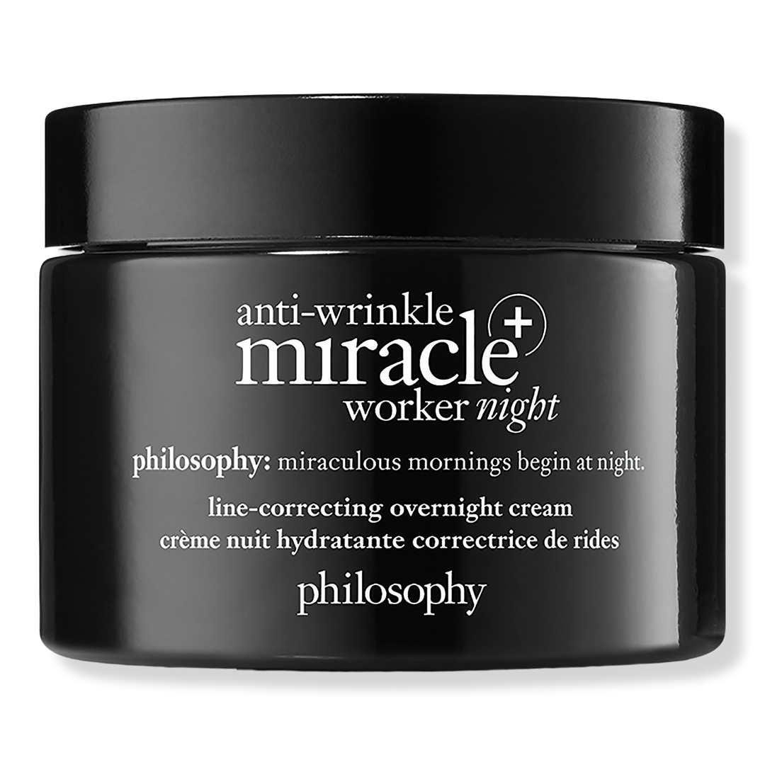 Philosophy Anti-Wrinkle Miracle Worker+ Line Correcting Moisturizer Overnight Cream, 2 oz