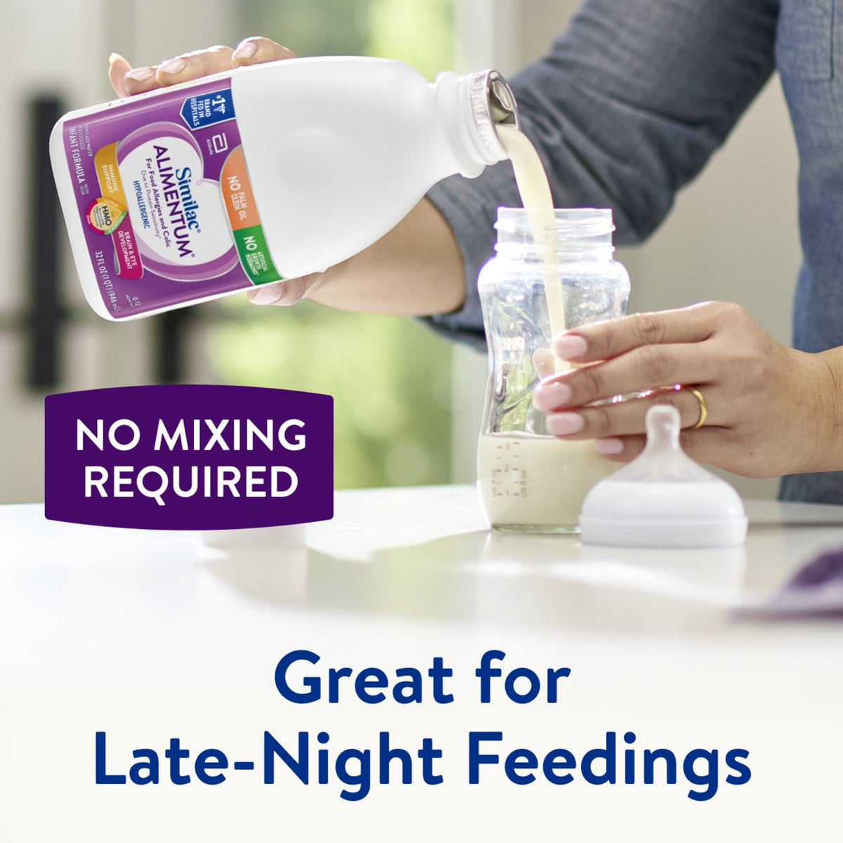 Similac Alimentum With 2'-FL HMO, Ready-to-Feed Baby Formula, 32-fl-oz Bottle