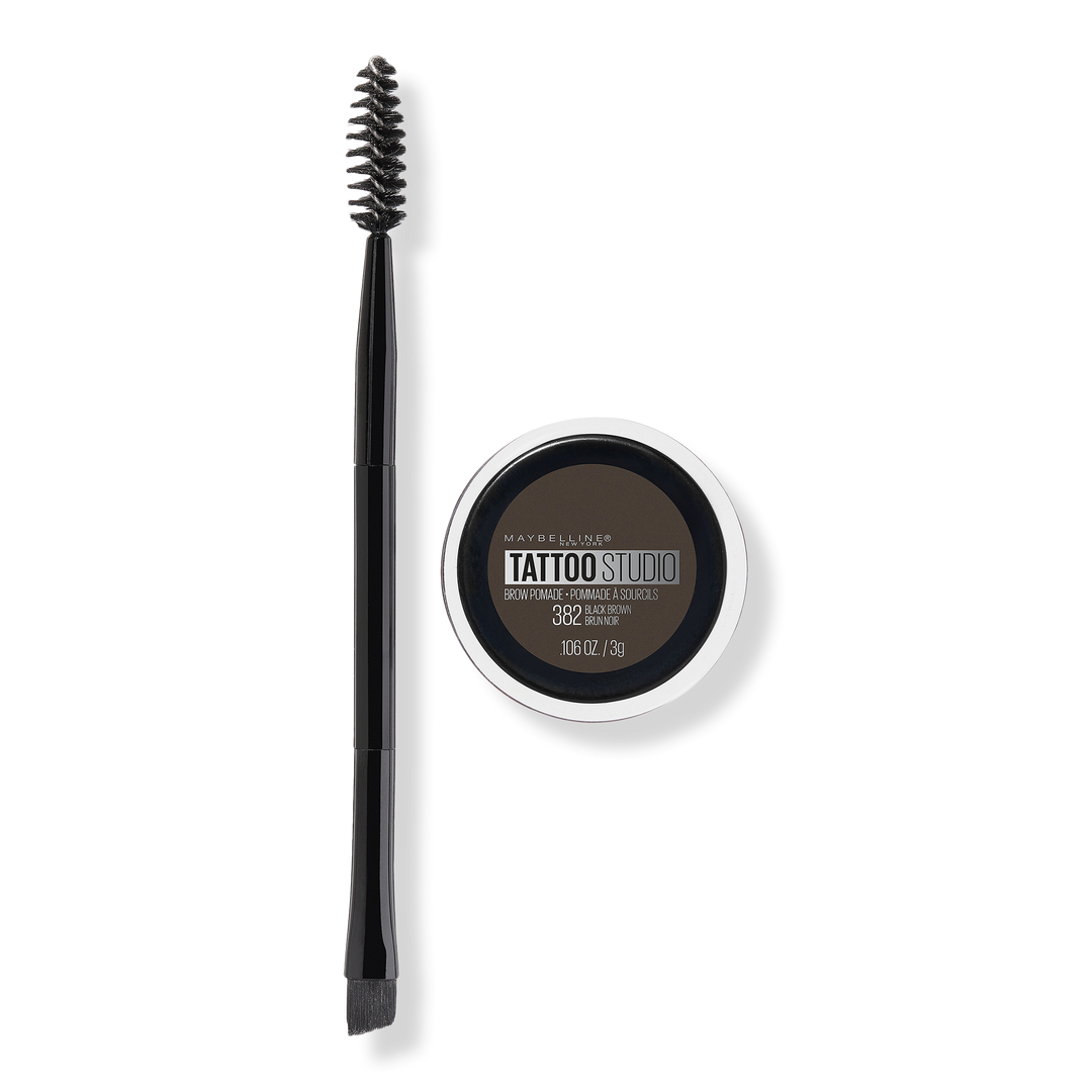 Maybelline TattooStudio Brow Pomade, Black Brown, 0.10 oz