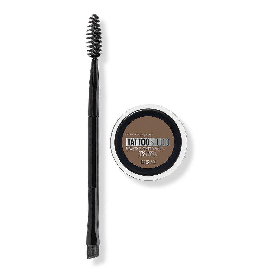 Maybelline TattooStudio Brow Pomade, Ash Brown, 0.10 oz
