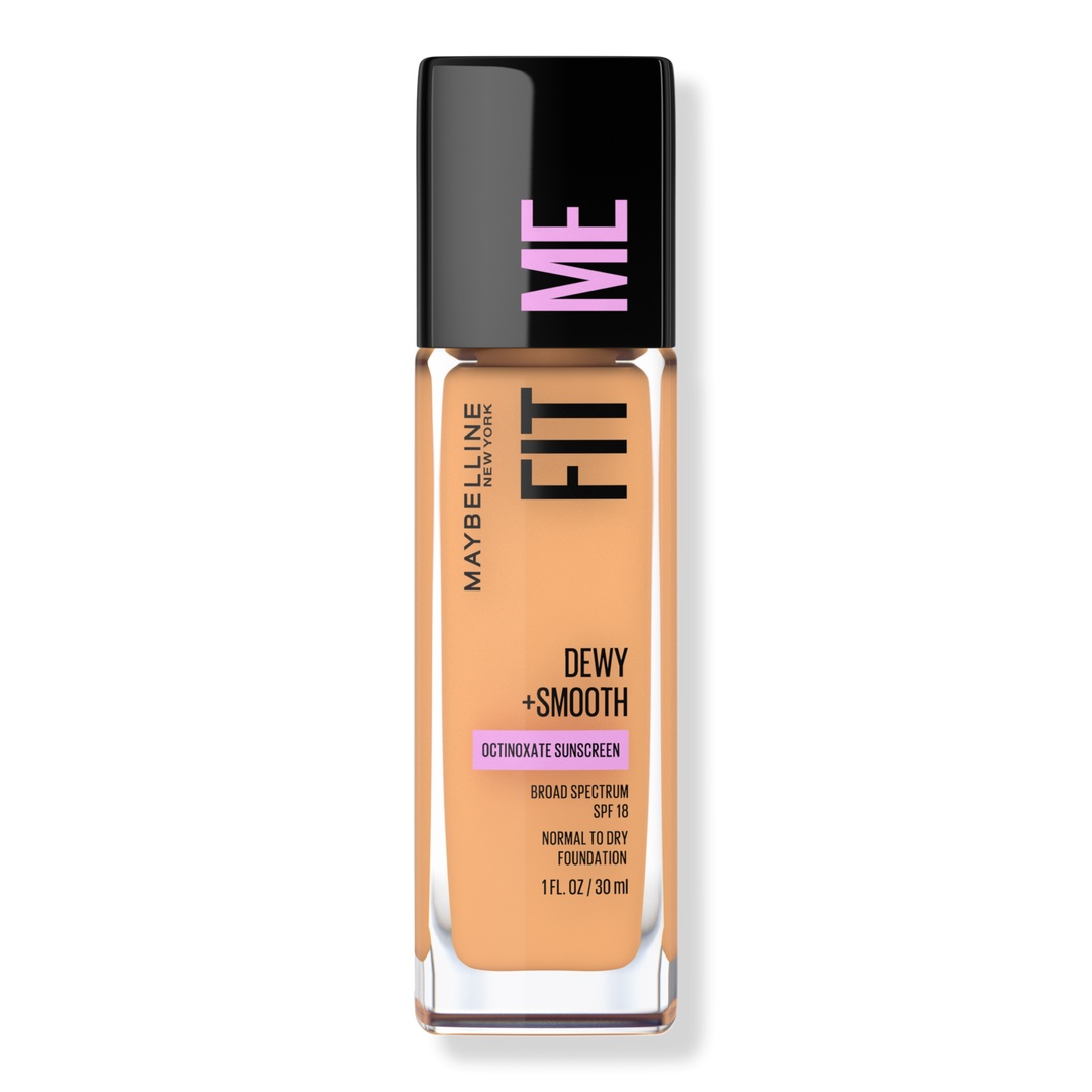 Maybelline Fit Me Dewy + Smooth Foundation, Soft Tan, 1 oz