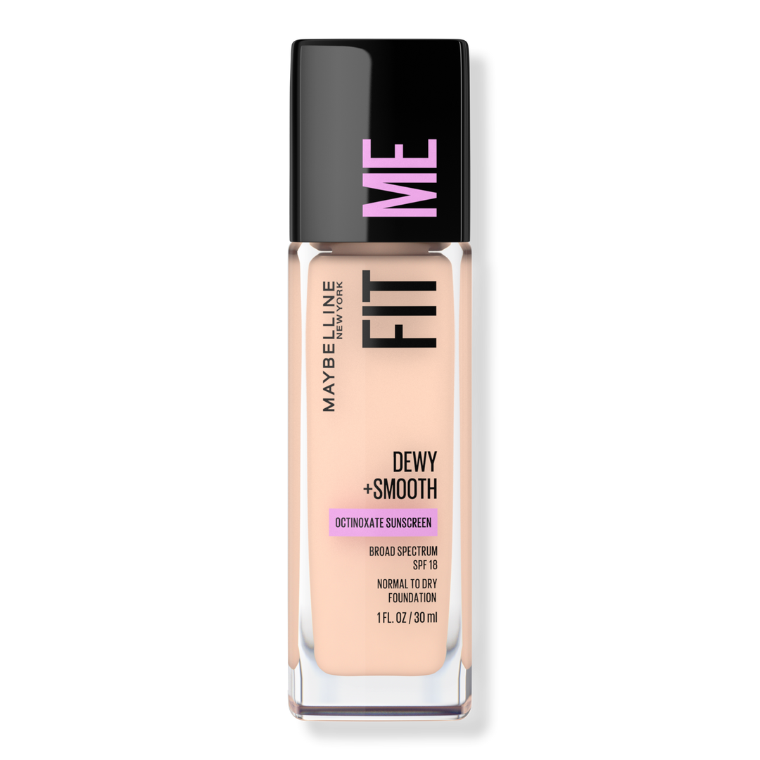 Maybelline Fit Me Dewy + Smooth Foundation, Fair Ivory, 1 oz