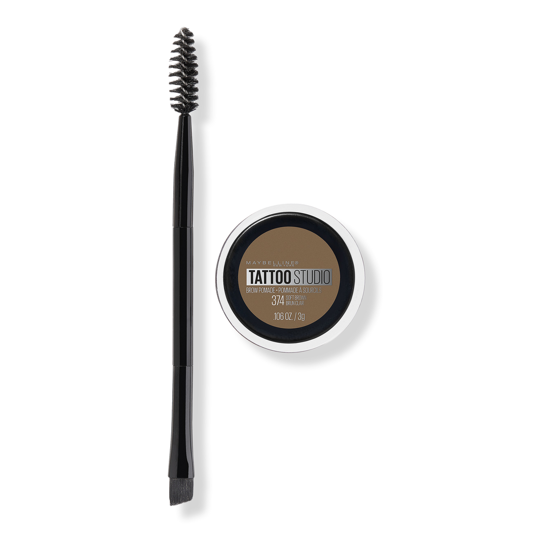 Maybelline TattooStudio Brow Pomade, Soft Brown, 0.10 oz