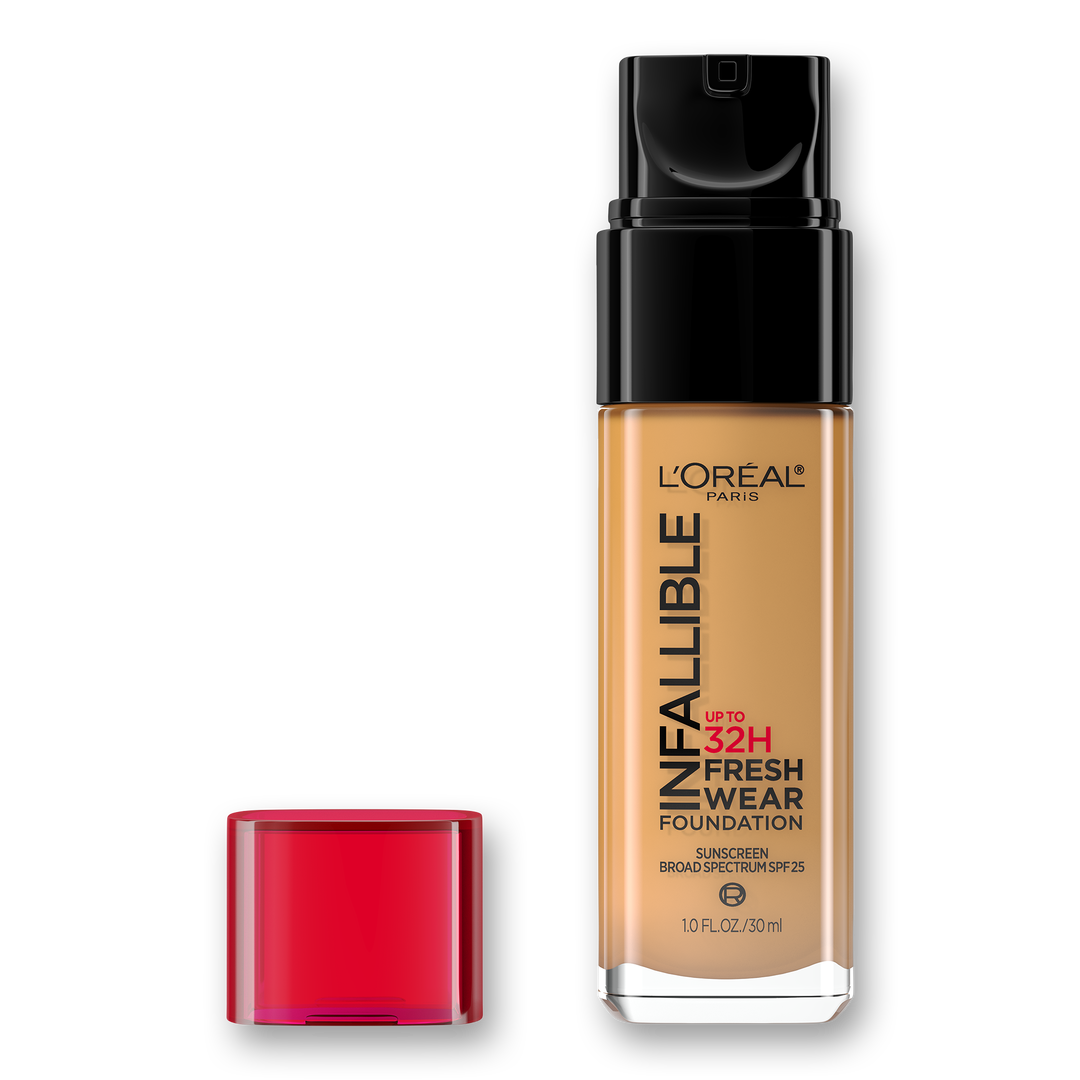 L'Oréal Infallible Fresh Wear 24HR Foundation, 500 Honey Bisque, 1 oz