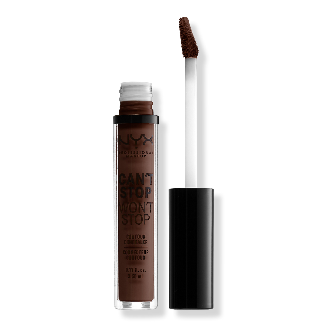 NYX Professional Makeup Can't Stop Won't Stop 24HR Full Coverage Matte Concealer, Deep Esprsso, 0.11 oz