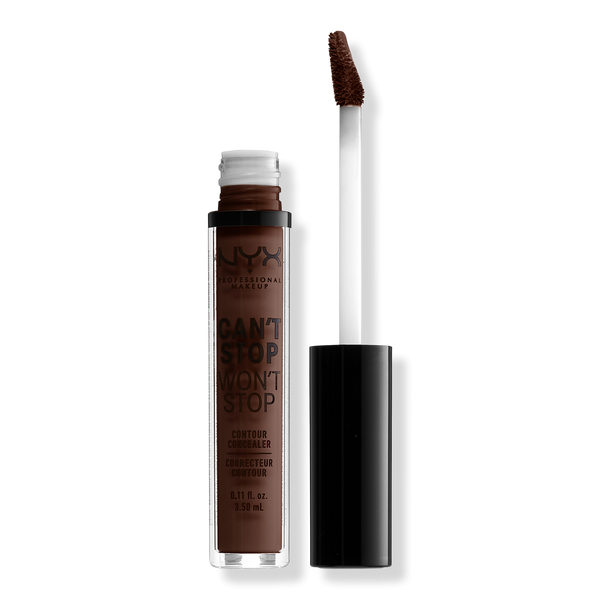 NYX Professional Makeup Can't Stop Won't Stop 24HR Full Coverage Matte Concealer, Deep Esprsso, 0.11 oz