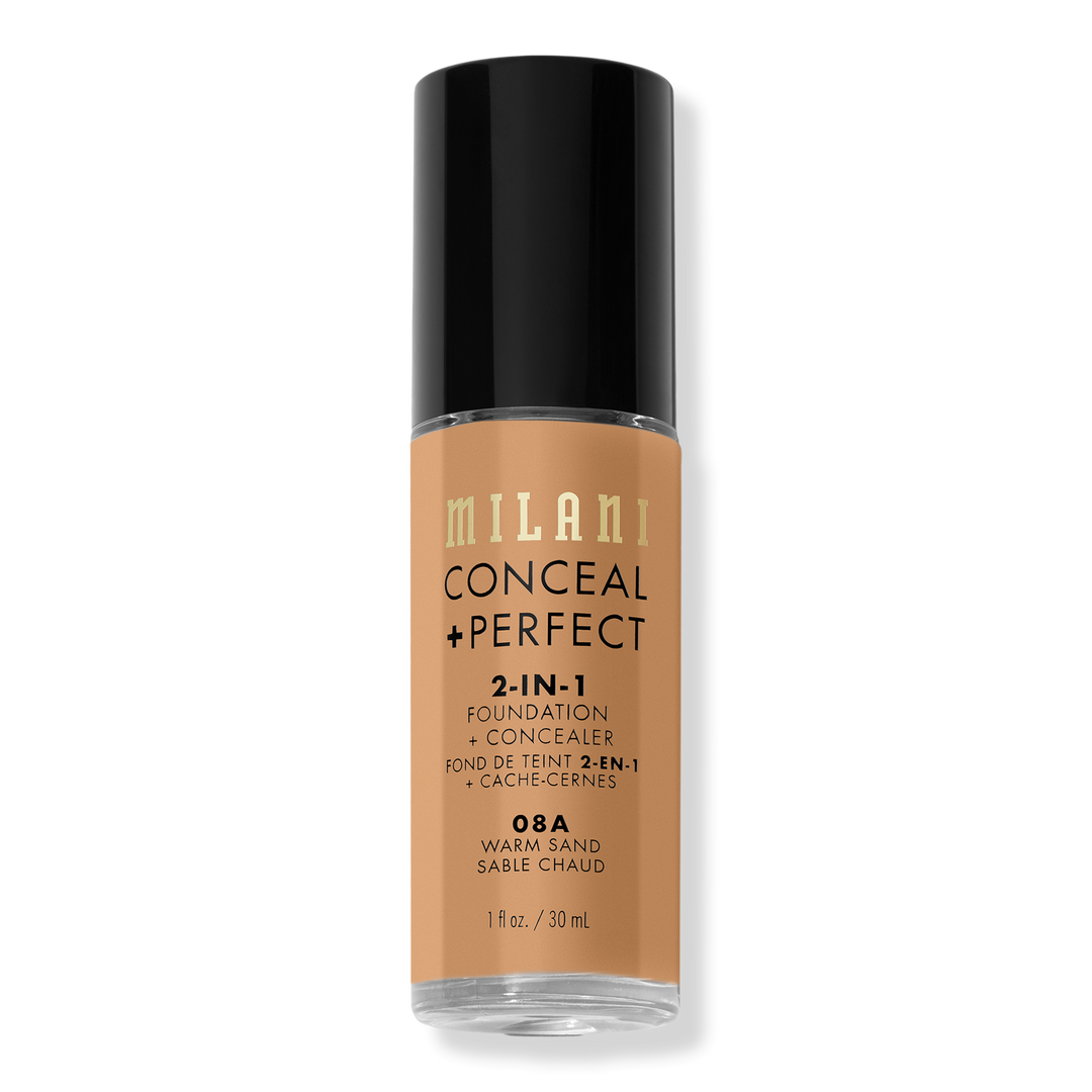 Milani Conceal + Perfect 2-in-1 Foundation + Concealer, Warm Sand, 1 oz