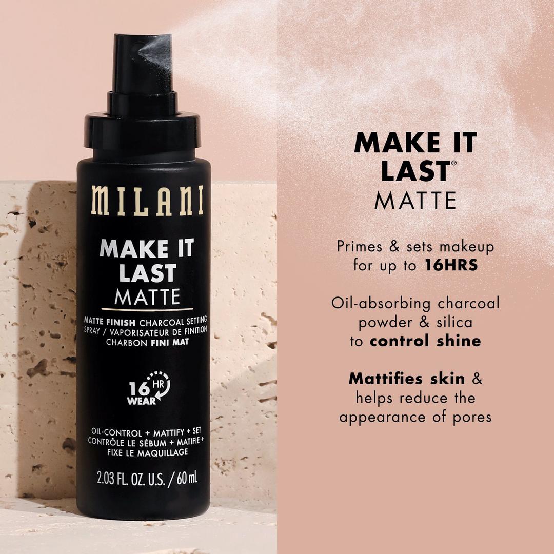 Milani Make it Last Matte Charcoal Setting Spray, 2.03 oz