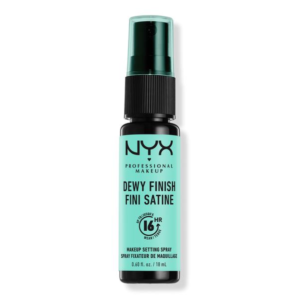 NYX Professional Makeup Dewy Finish Long Lasting Makeup Setting Spray Vegan Formula, 0.60 oz