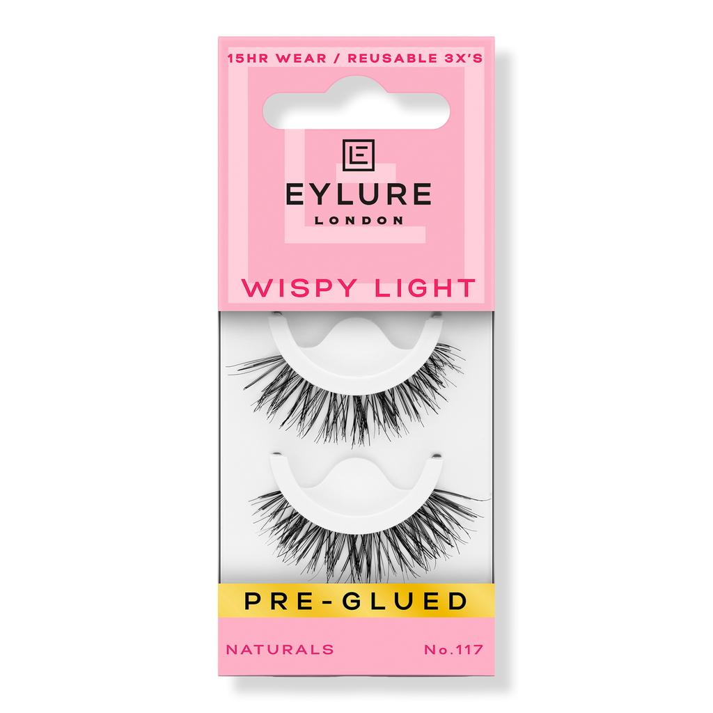 Pre-Glued Wispy Light No. 117 Eyelashes