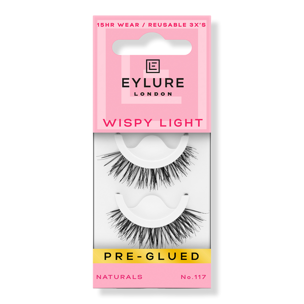 Pre-Glued Wispy Light No. 117 Eyelashes