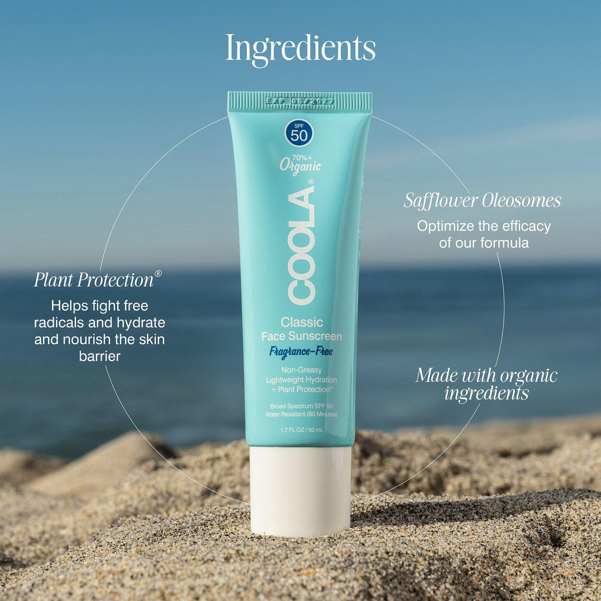 Organic Classic Face Sunscreen SPF 50