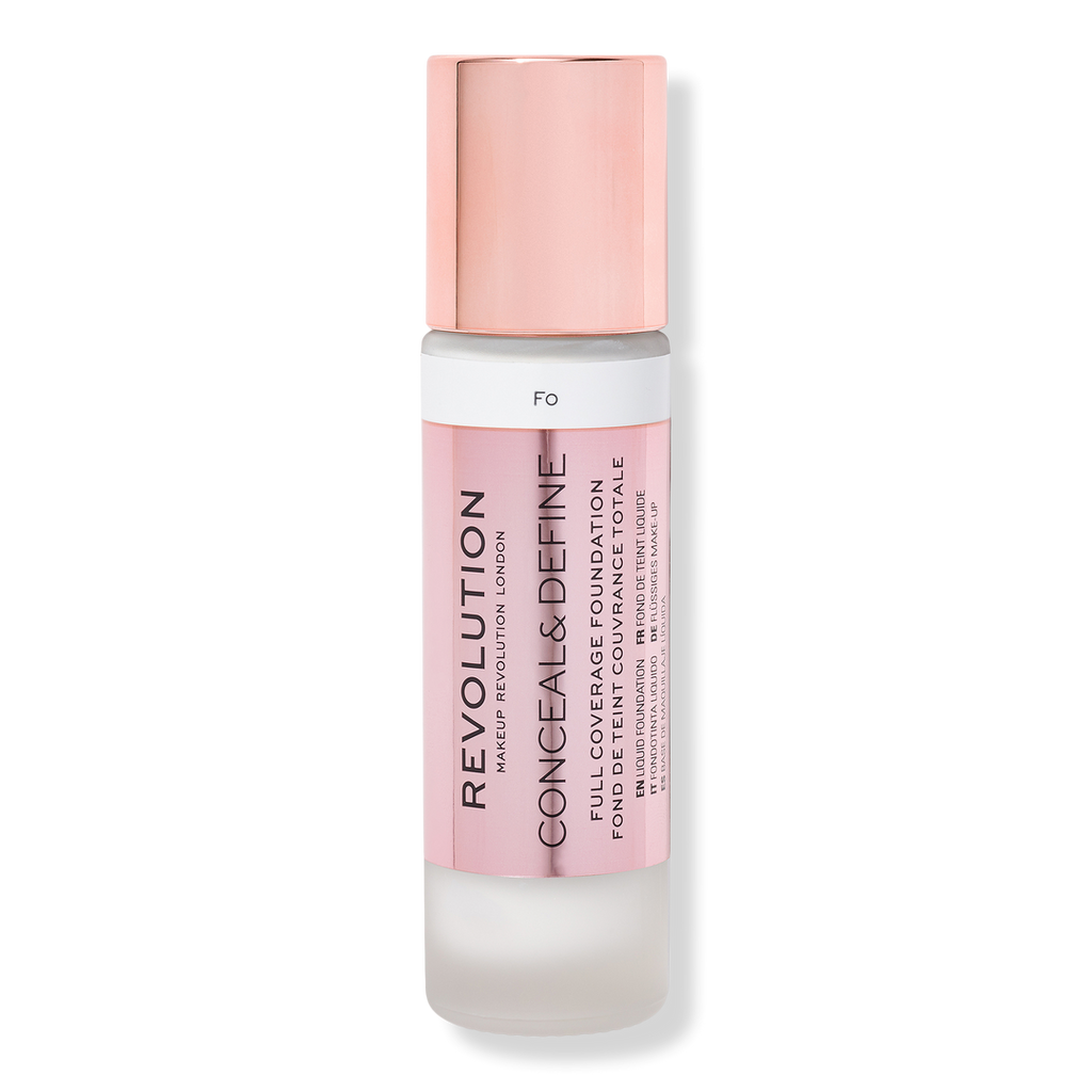Makeup Revolution Conceal & Define Full Coverage Foundation, F0, 0.8 oz