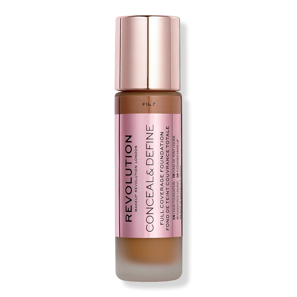 Makeup Revolution Conceal & Define Full Coverage Foundation, F14.7, 0.8 oz