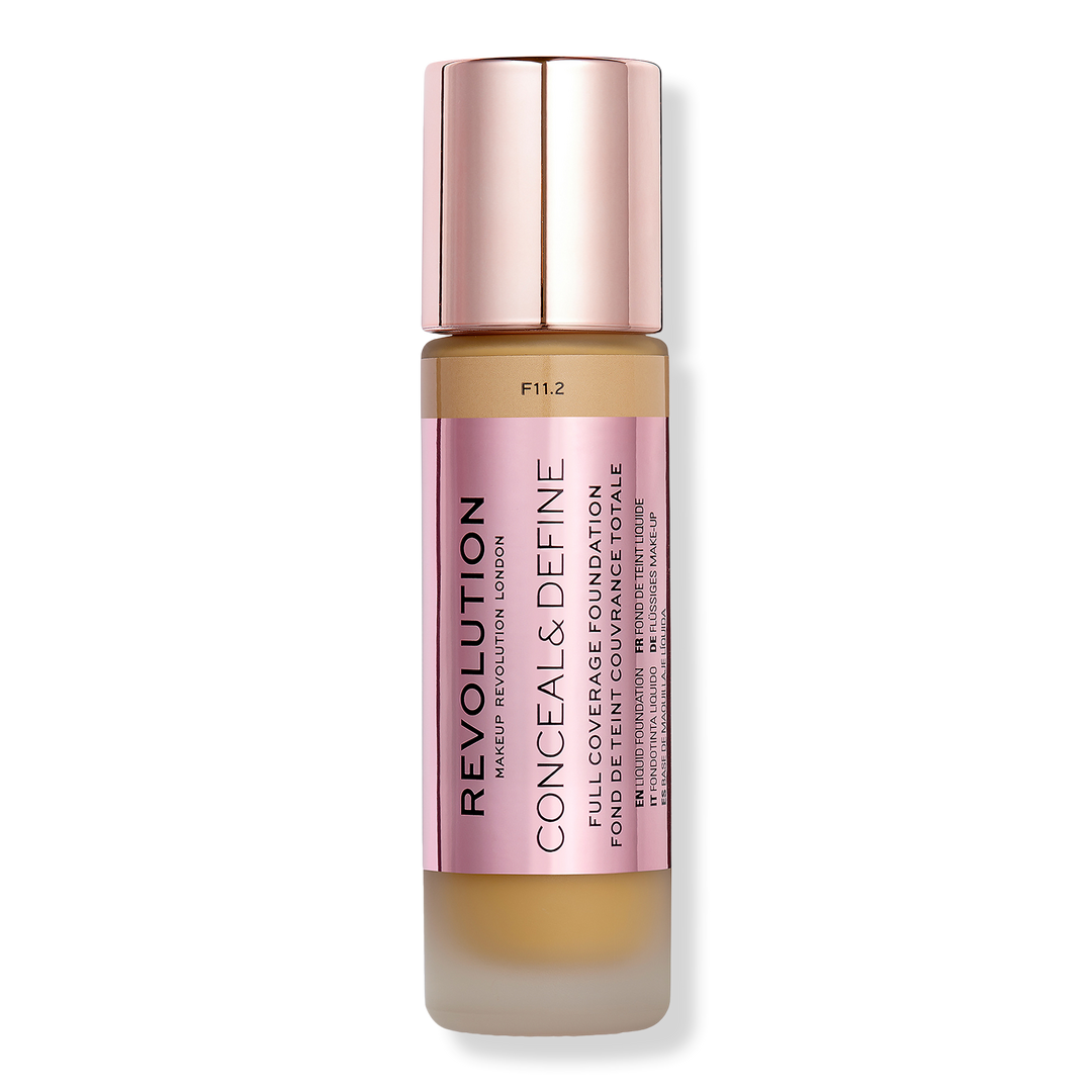 Makeup Revolution Conceal & Define Full Coverage Foundation, F11.2, 0.8 oz