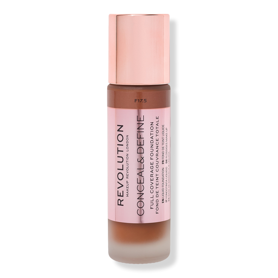 Makeup Revolution Conceal & Define Full Coverage Foundation, F17.5, 0.8 oz