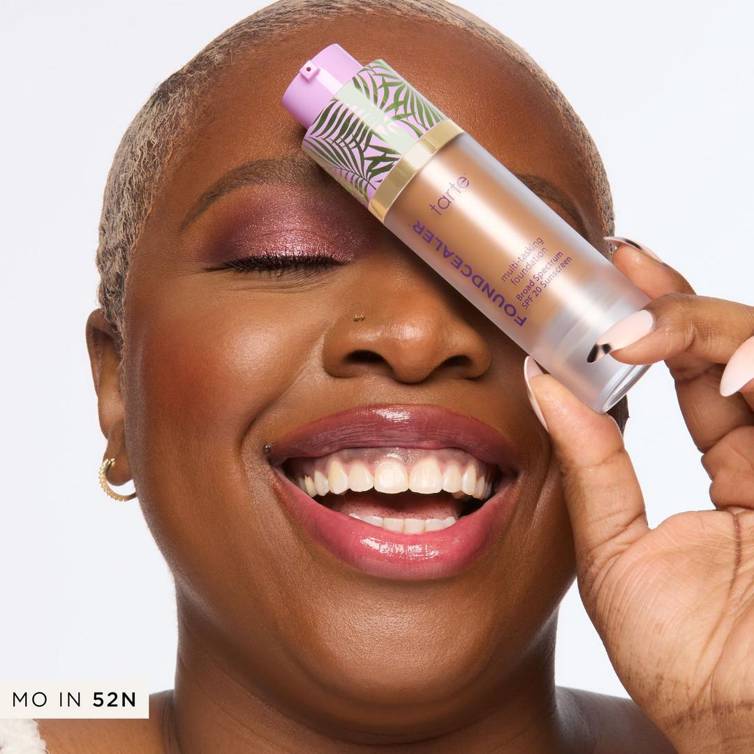 Tarte Babassu Foundcealer Dewy Foundation, SPF 20, 52N Deep Neutral, 1 oz