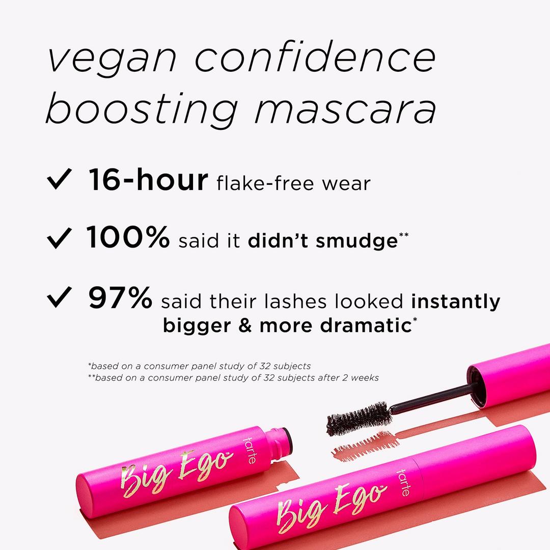 Tarte Big Ego Vegan Volumizing Mascara, 0.23 oz