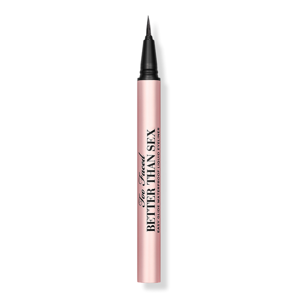 Too Faced Better Than Sex Easy Glide Waterproof Liquid Eyeliner, Intense Black, 0.02 oz