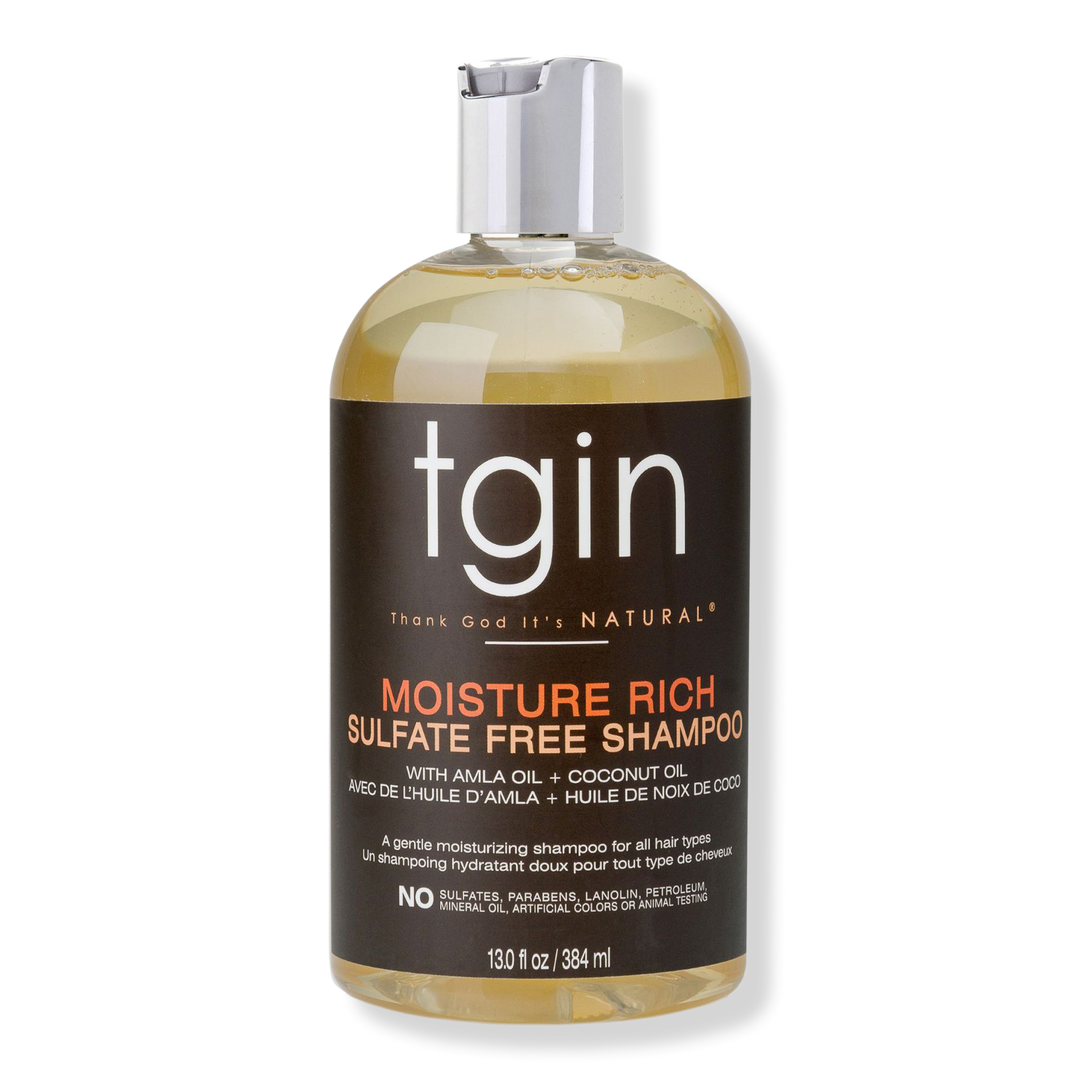 tgin Moisture Rich Sulfate Free Shampoo, 13 oz