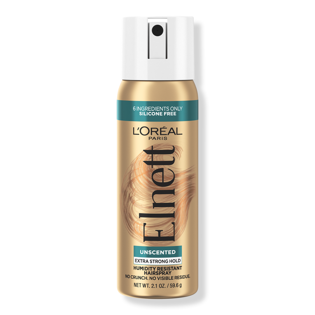 L'Oréal Travel Size Elnett Satin Extra Strong Hold, Light Hairspray Unscented, 2.2 oz