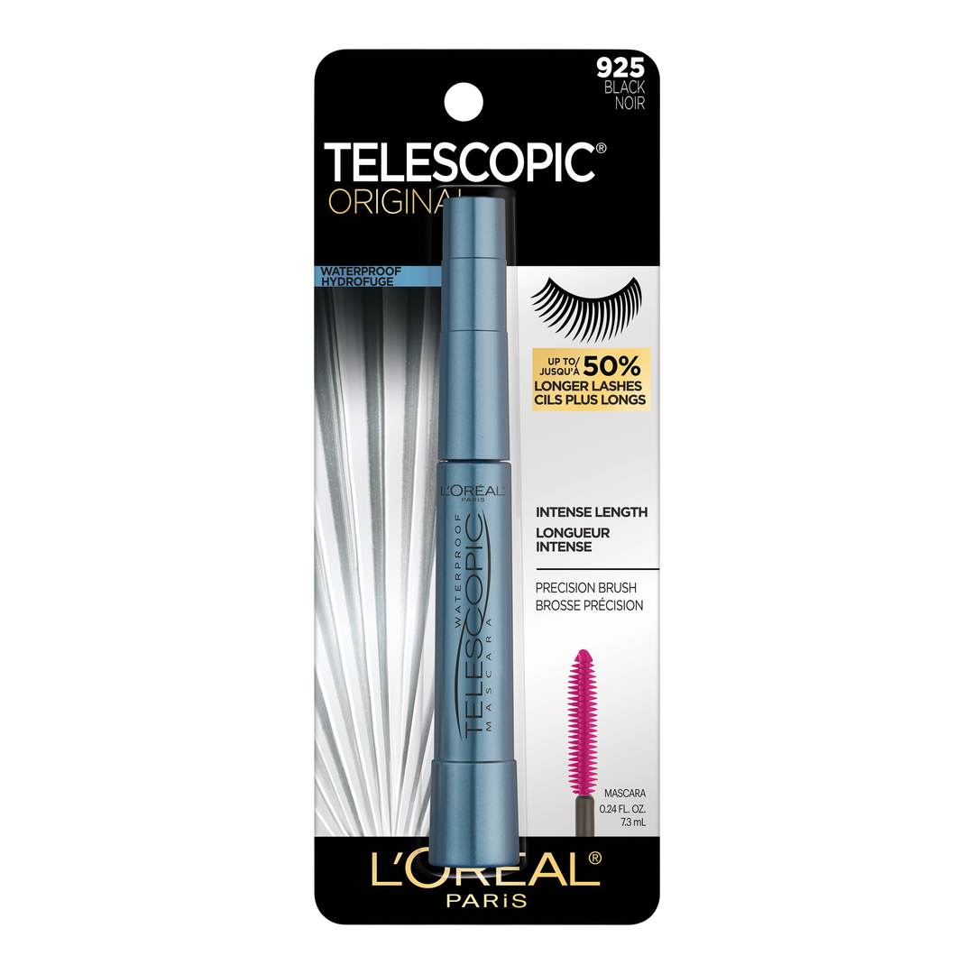 L'Oréal Telescopic Waterproof Mascara, Black, 0.27 oz