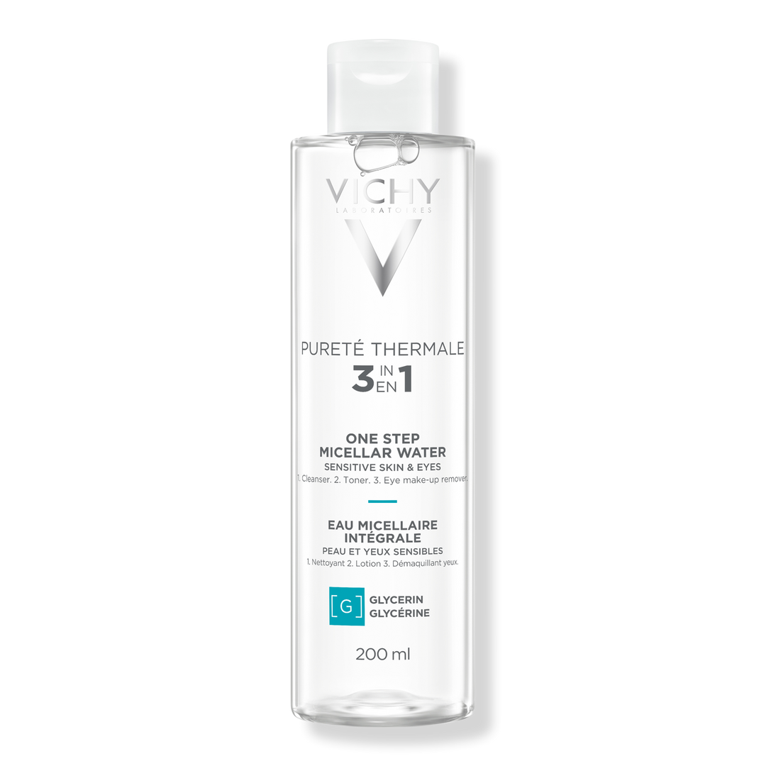 Vichy Puret茅 Thermale Mineral Micellar Water for Sensitive Skin, 6.7 oz