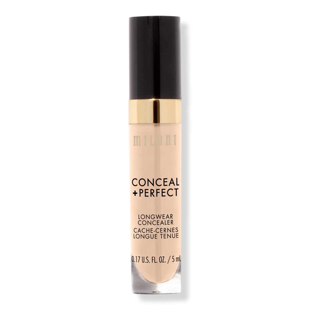 Milani Conceal + Perfect Longwear Concealer, Nude Ivory, 0.17 oz