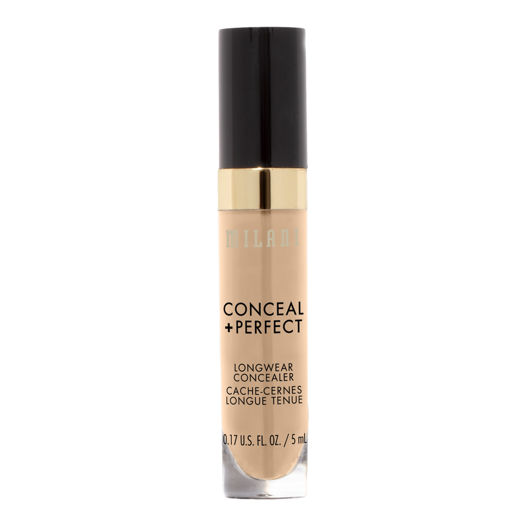 Milani Conceal + Perfect Longwear Concealer, Light Natural, 0.17 oz