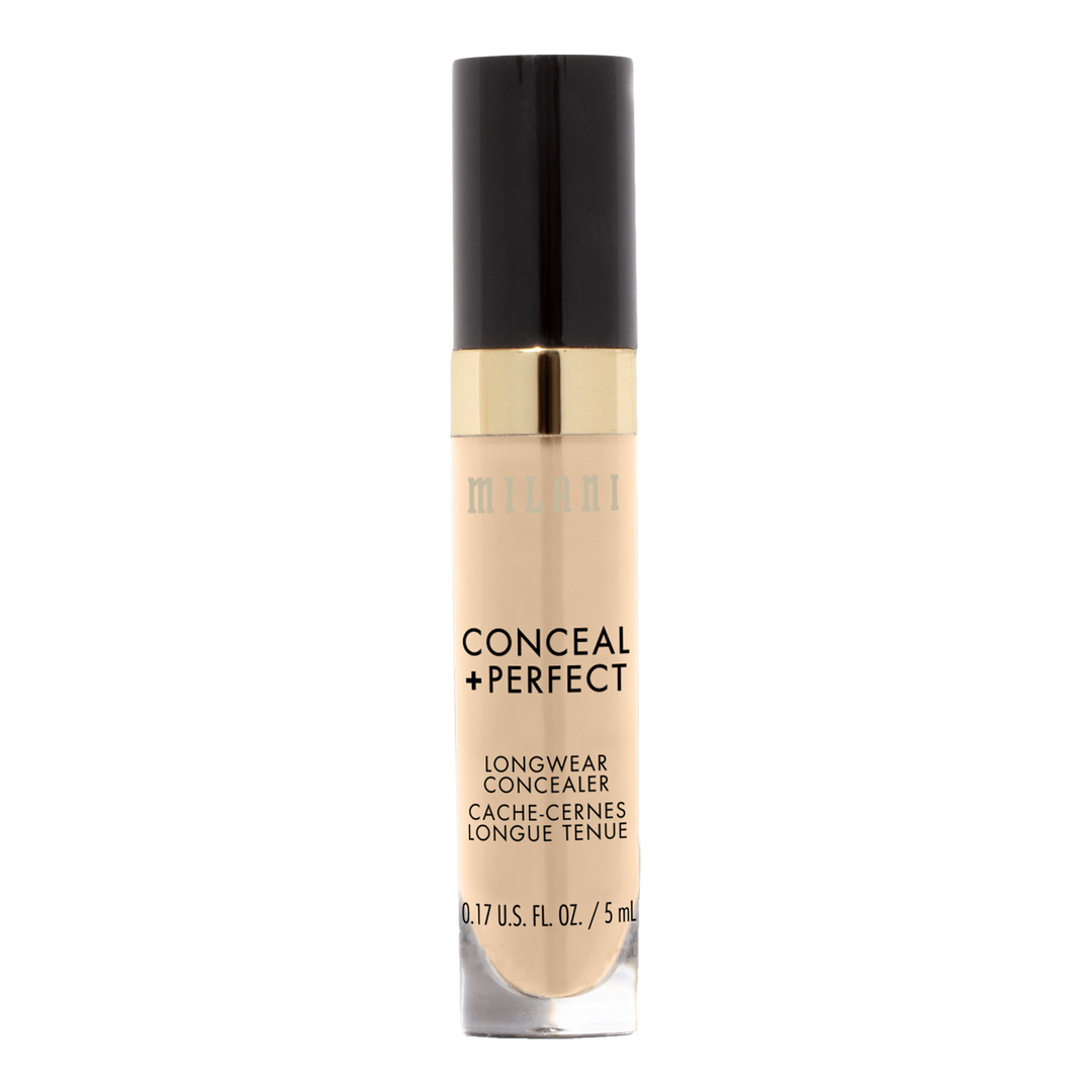Milani Conceal + Perfect Longwear Concealer, Light Vanilla, 0.17 oz