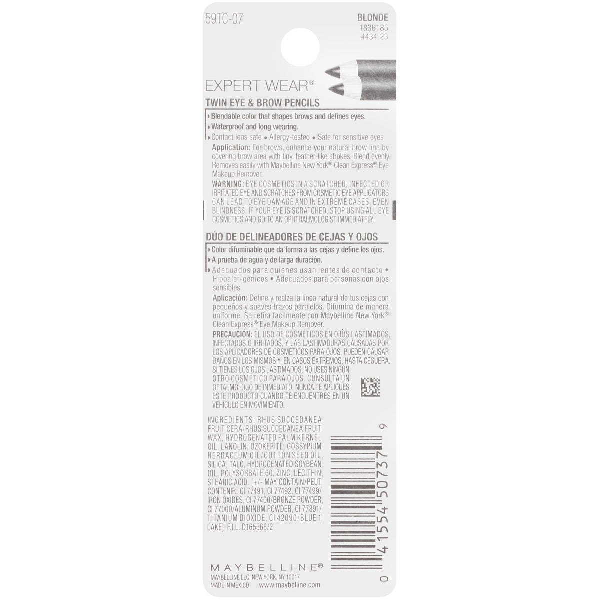 Maybelline Expert Wear Twin Brow and Eye Pencils, Blonde
