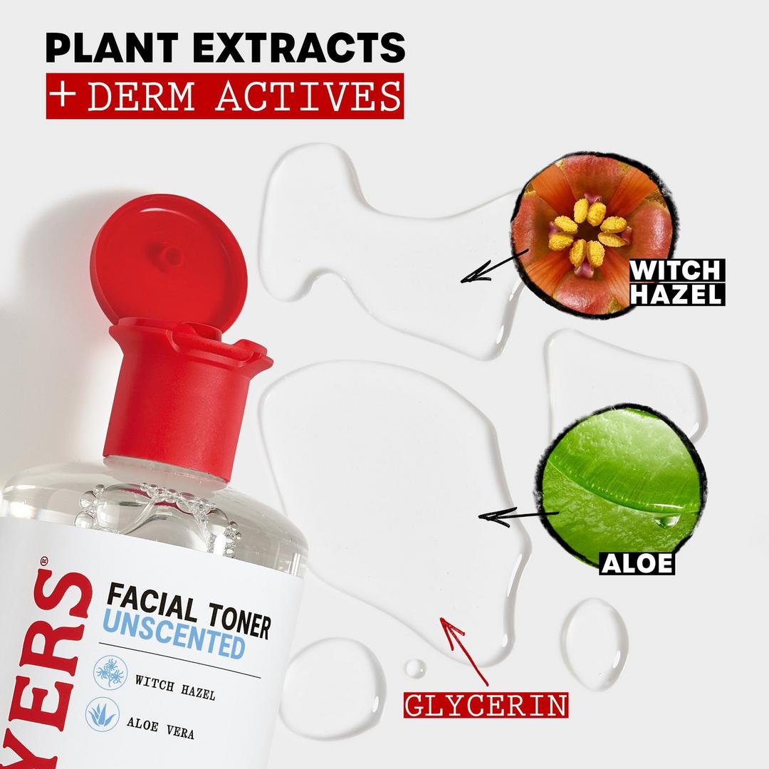 Thayers Alcohol-Free Witch Hazel Facial Toner, Unscented, 12 oz