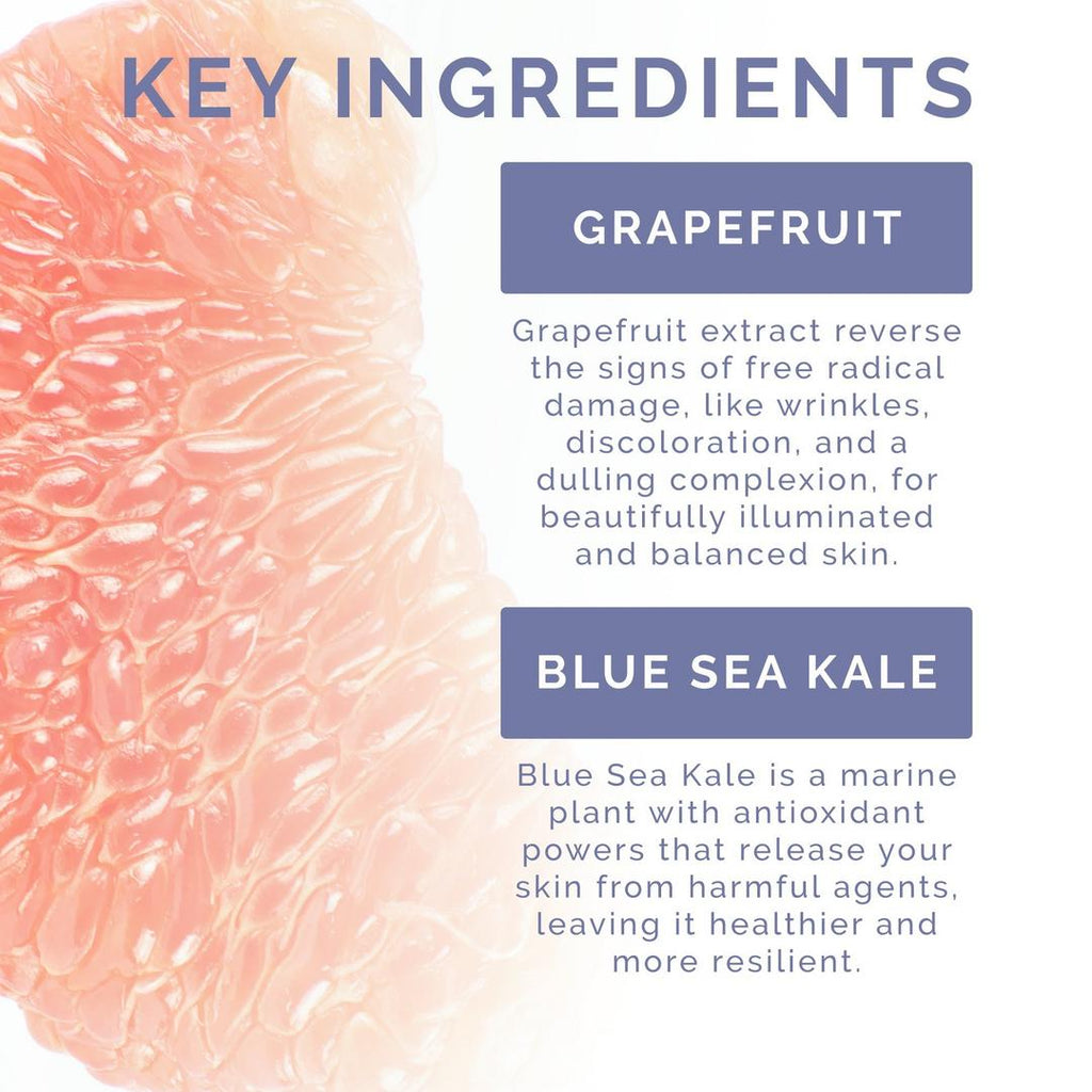 VitaminSea.beauty Blue Sea Kale Grapefruit Deep Pore Exfoliating Face Mask, 8.5 oz