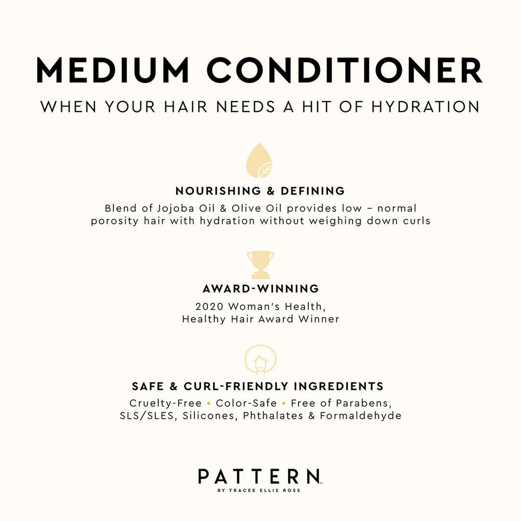 PATTERN Travel Size Medium Conditioner For Curlies, 3 oz