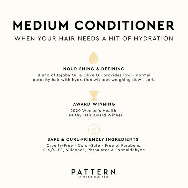 PATTERN Travel Size Medium Conditioner For Curlies, 3 oz