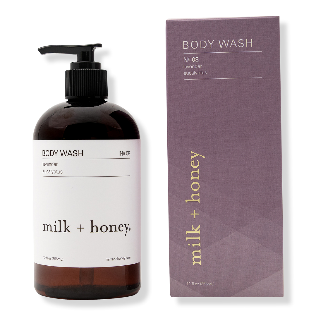 Milk + Honey Lavender, Eucalyptus Body Wash No.08, 12 oz