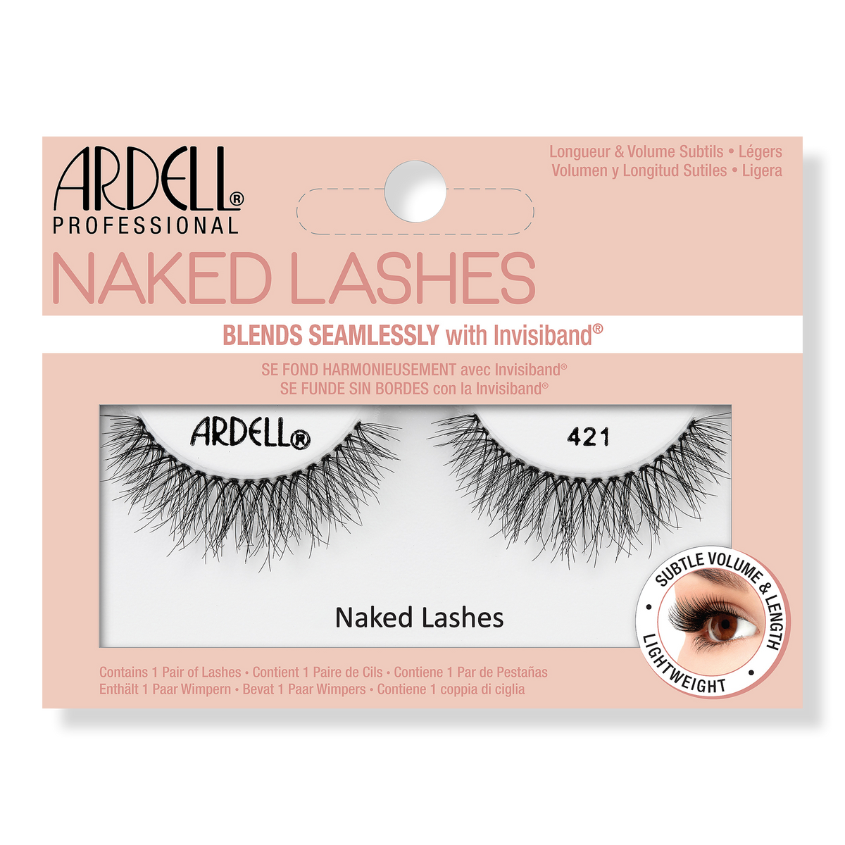 Naked False Eyelashes #421 in Black