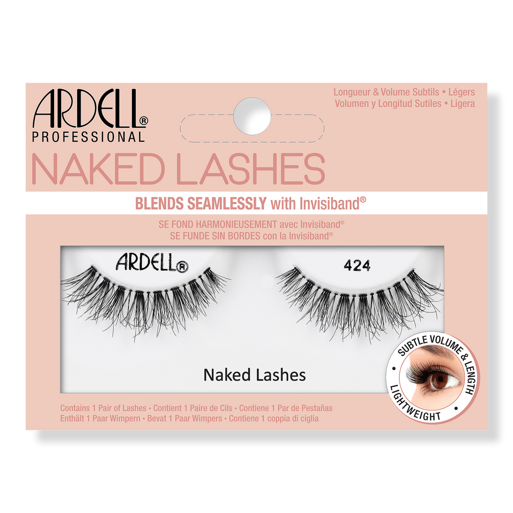 Naked False Eyelashes #424 in Black
