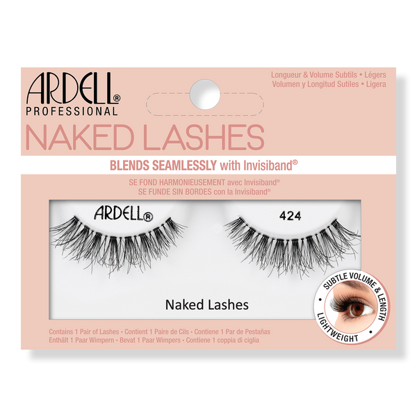 Naked False Eyelashes #424 in Black