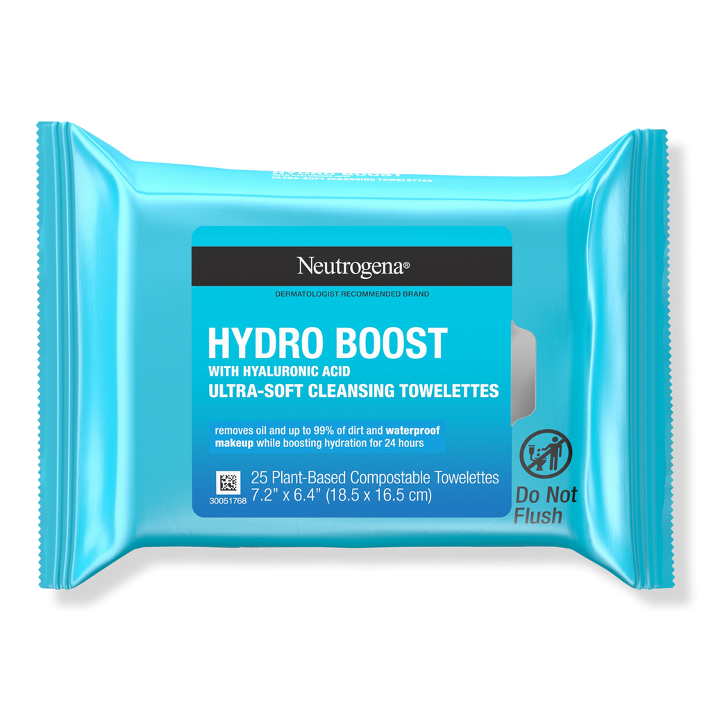 Neutrogena Hydro Boost Facial Cleansing Wipes, 25 ea