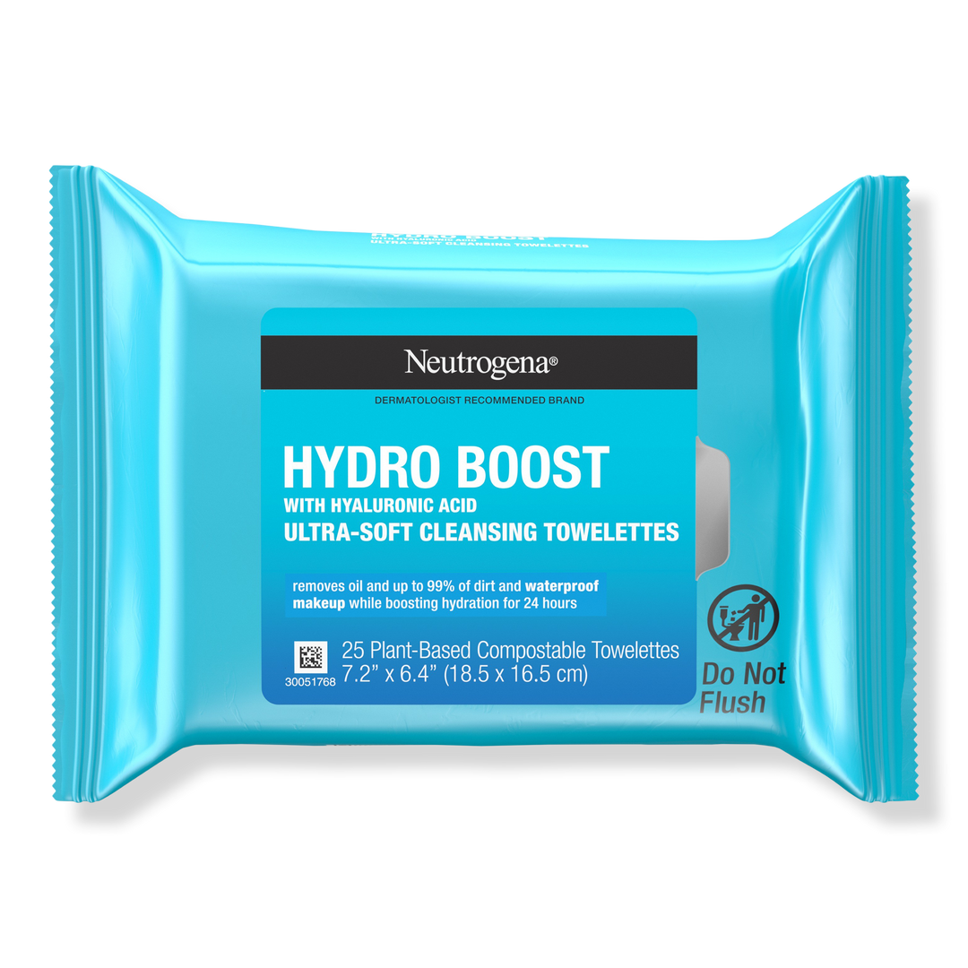 Neutrogena Hydro Boost Facial Cleansing Wipes, 25 ea
