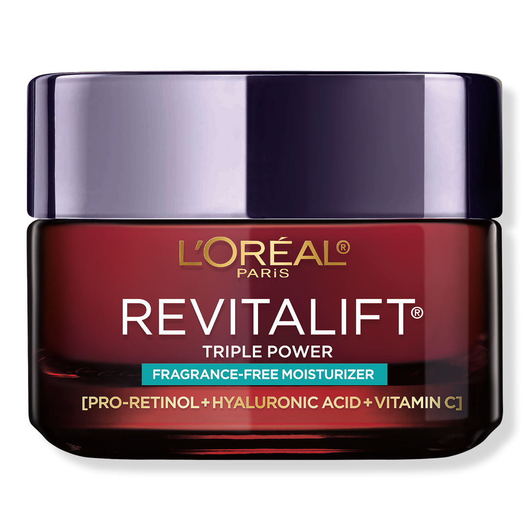 L'Oréal Revitalift Triple Power Anti-Aging Moisturizer, Fragrance Free, 1.7 oz