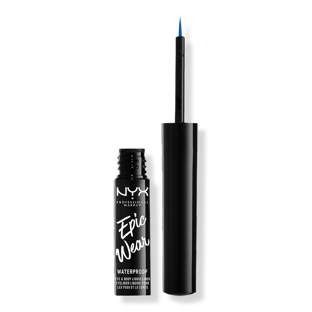 NYX Professional Makeup Epic Wear Long Lasting Liquid Eyeliner, Sapphire, 0.12 oz