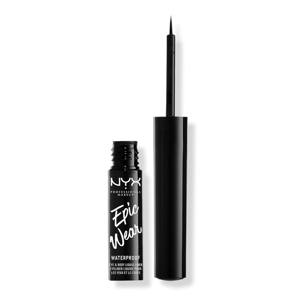NYX Professional Makeup Epic Wear Long Lasting Liquid Eyeliner, Black, 0.12 oz