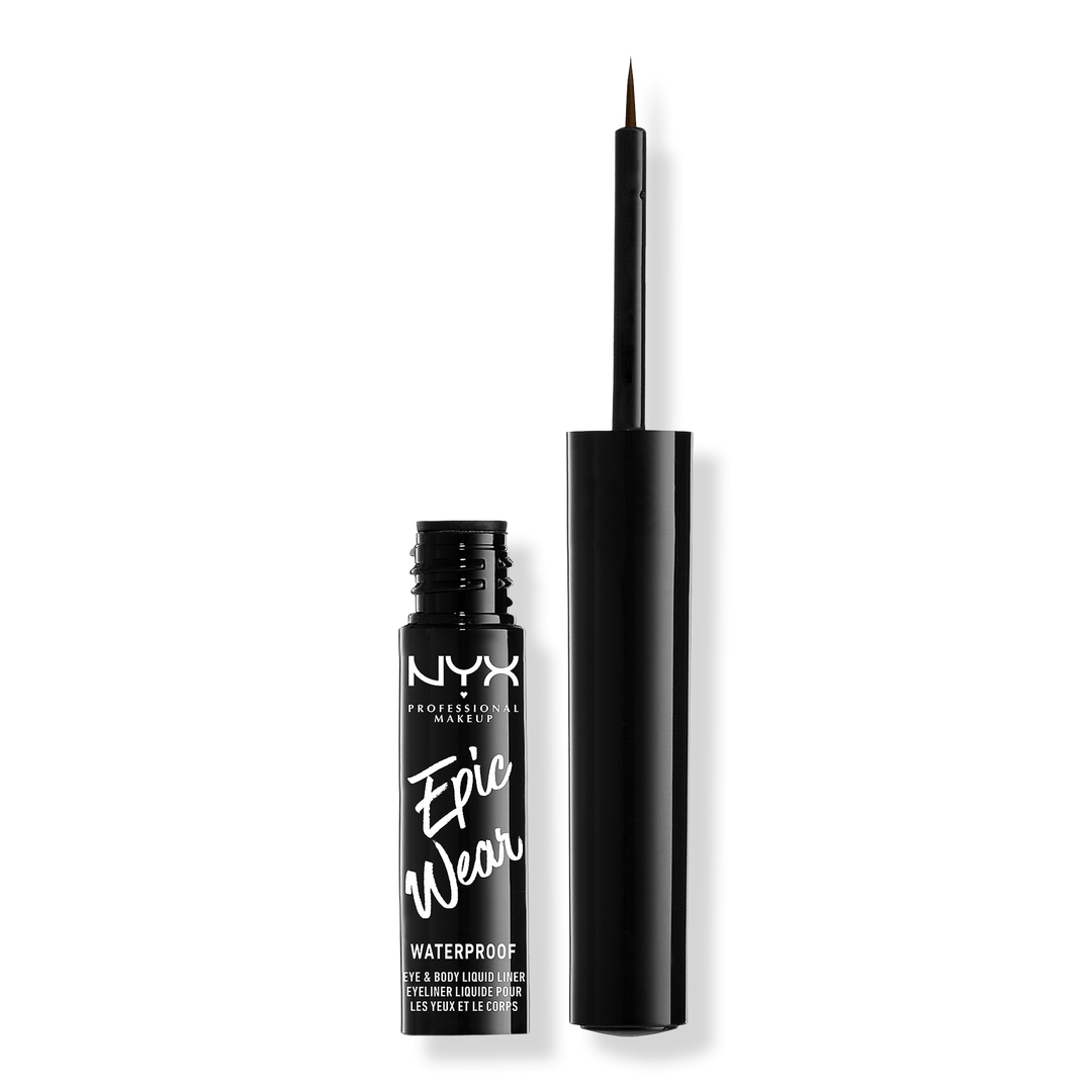 NYX Professional Makeup Epic Wear Long Lasting Liquid Eyeliner, Brown, 0.12 oz