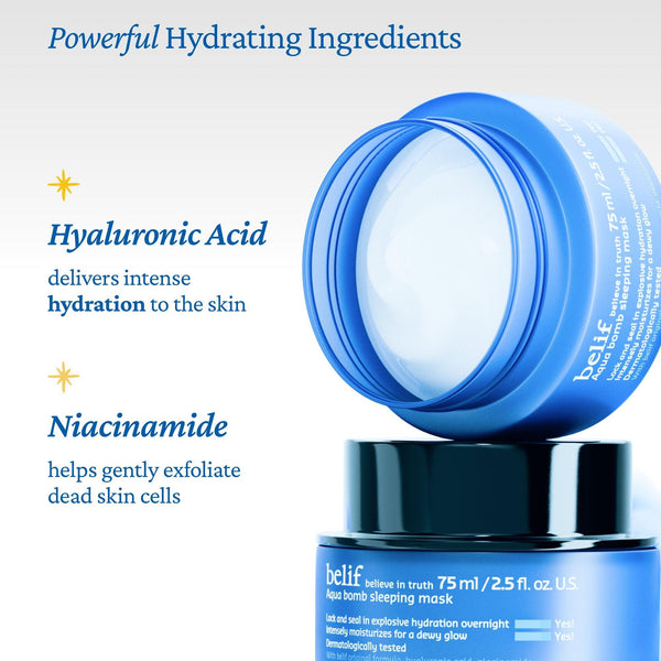 Aqua Bomb Hydrating Sleeping Mask with Panthenol