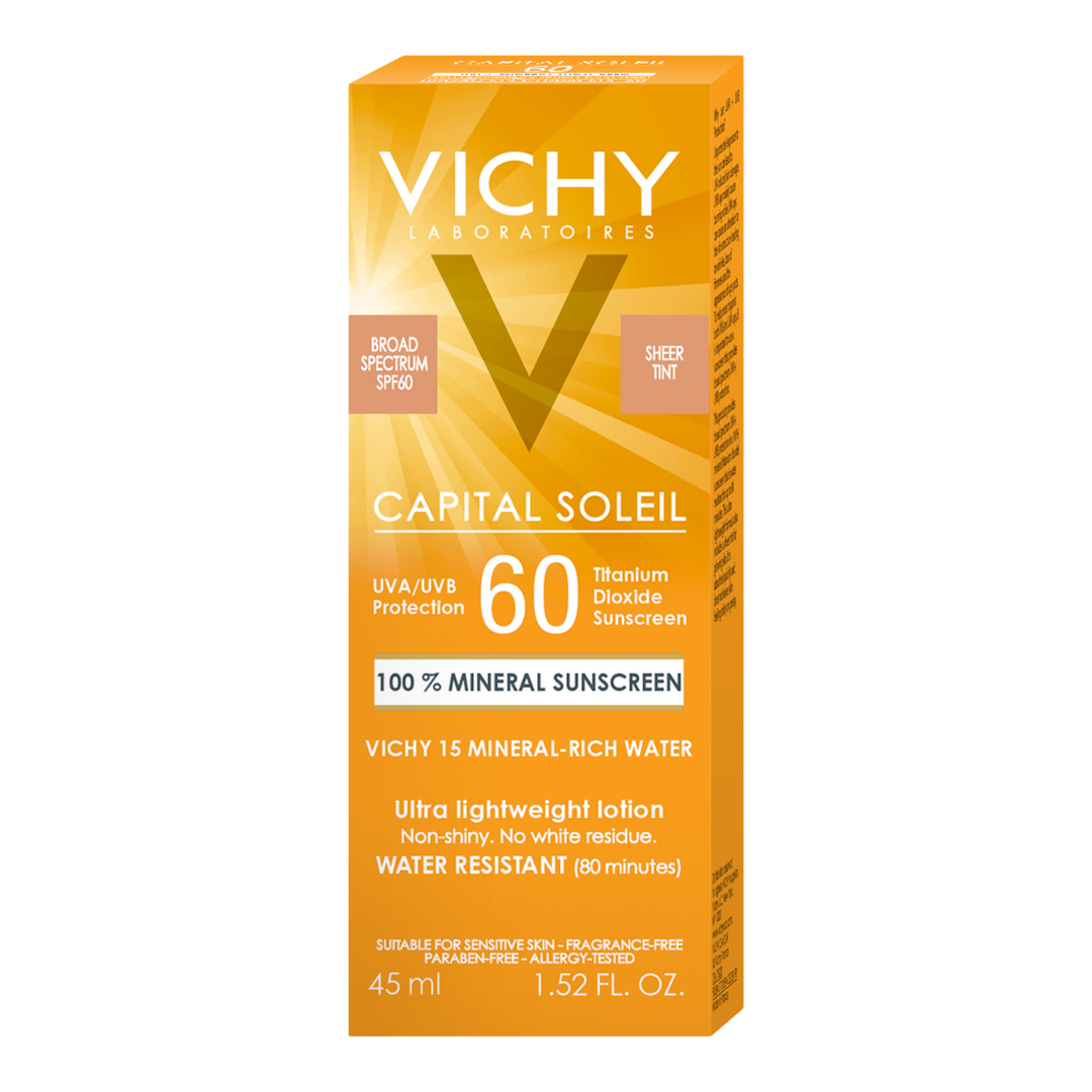 Vichy Capital Soleil Tinted Face Mineral Sunscreen, SPF 60, 1.5 oz