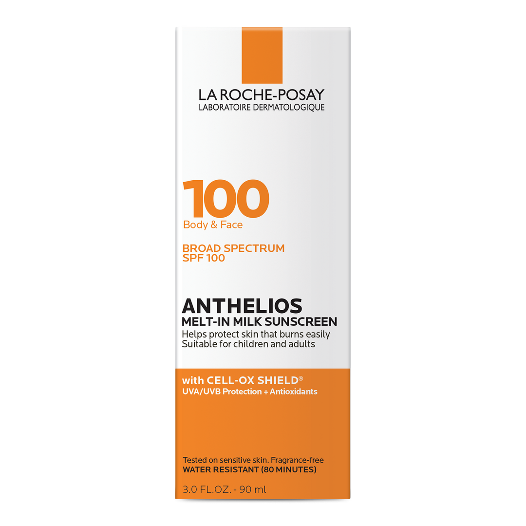 La Roche-Posay Anthelios Melt-in Milk Body & Face Sunscreen Lotion, SPF 100, 3 oz