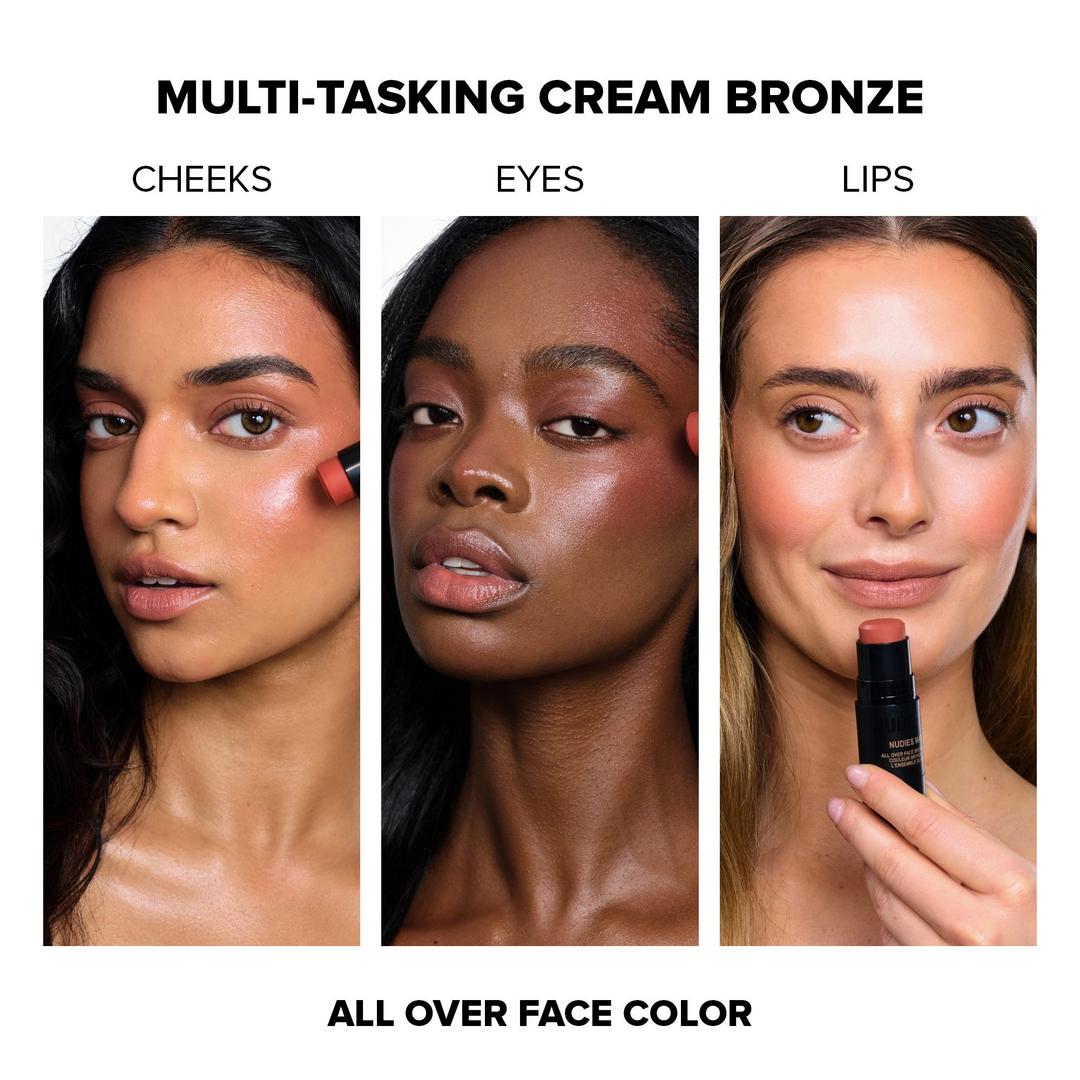 NUDESTIX NUDIES MATTE All Over Face Blush Color, Beach Babe, 0.25 oz